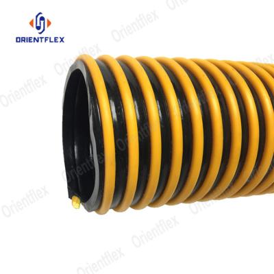 China Conveying Various Particles And Powdery Liquids Industrial High Pressure Corrugated Heavy Duty PVC Mineral Sands Gravel Grit Suction Hose Pipe for sale