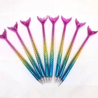 China Creative Mermaid Ballpoint Pens Cute Fish Tail School Office Pen Stationery gift for sale