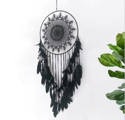 China Black Lace Indian Style Dream Catcher for sale