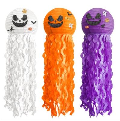 China Halloween Jellyfish Pumpkins Paper Lanterns for sale