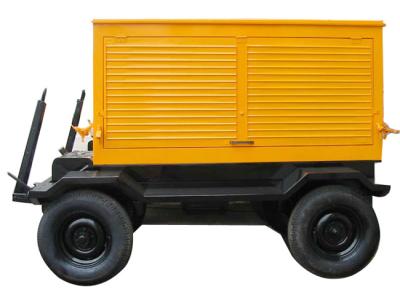 China Silent Type Mobile Diesel Generator Trailer Mounted Low Fuel Consumption for sale