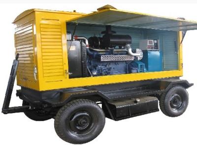 China AC Three Phase Trailer Mounted Diesel Generator 85kva 68kw For Construction Sites for sale