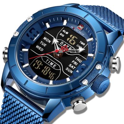 China Hot sale 2020 automatic date naviforce 9153 BEBE relogio masculino blue color relojes hombre watches analog-digital men wrist watch for sale