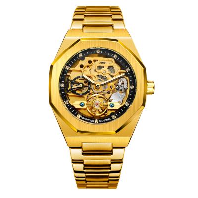 China Power Reserve Relogio forsining China factory men's watch OEM luxury men's automatic mechanical skeleton watch for wristwatch man for sale