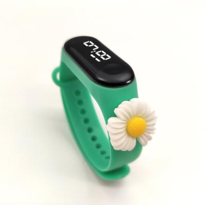 China Automatic Date Silicone LED Light Digital Sport Wristwatch Child Women Girl Men Boy Led Touch Kids Silicone Watch for sale