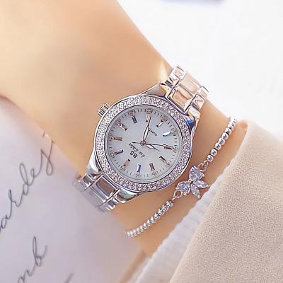 China Day/Date Diamond Wrist Watches Luxury Ladies Wrist Watch Quartz Women's Watches for sale