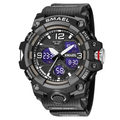 China Automatic Date SMAEL 8008 Digital Watches Men Sports Waterproof Military Wristwatches LED Male Watches Wholesale Hand Watch Relogio Masculino for sale