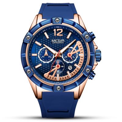 China Original Megir Wrist Watch 3ATM Waterproof Luxury 2083 Automatic Date Quartz Sport Men Watch for sale