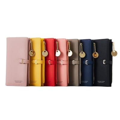 China Pierre Loues Hot Selling Women's Minimalist Wallet Simple Long Card Holder Zipper for Shopping for sale