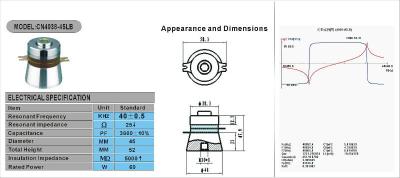 China Factory 40 KHz Ultrasonic Transducer for sale