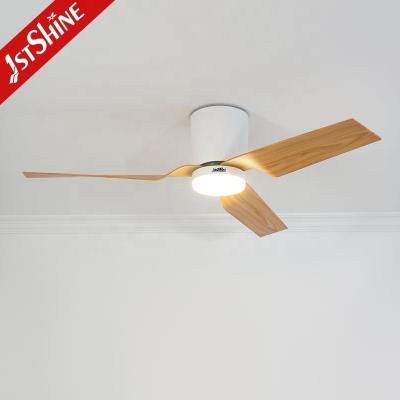 China 52 inches Remote LED Ceiling Fan with Dimmable 3 Color Light Motor Type DC Pure Copper for sale