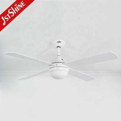 China LED Ceiling Fan with Light and AC Motor Stylish Design Support Dimmer 4 MDF Blades for sale