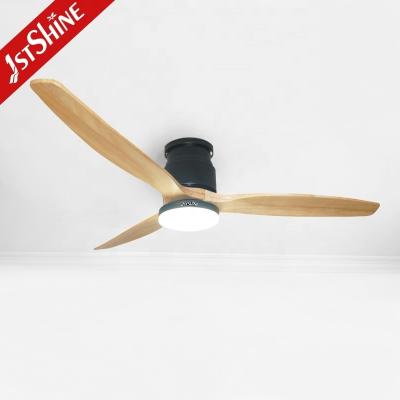 China Modern Design Wooden Blades DC Ceiling Fan with Reversible Function and Remote Control for sale