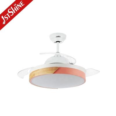 China Support Dimmer 220V Hidden Blade Ceiling Fan With Chandelier Lighting 42