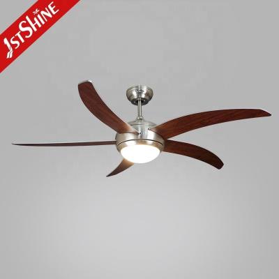 China Modern Style 5-Blade MDF Ceiling Fan with LED Lights and Remote Control from 1stshine for sale