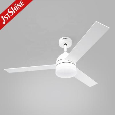 China 52 Inches Remote Control Ceiling Fan Light Bulb for Home Office MDF Wood Mulit Colors for sale