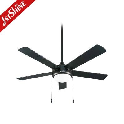 China 2022 52 Inch Black Appliances Asian Ceiling Fan with Light and Remote from 1stshine for sale