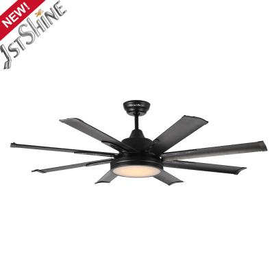 China 8 Aluminum Blades Metal Ceiling Fan with Suspender Length of 15cm and Remote Control for sale