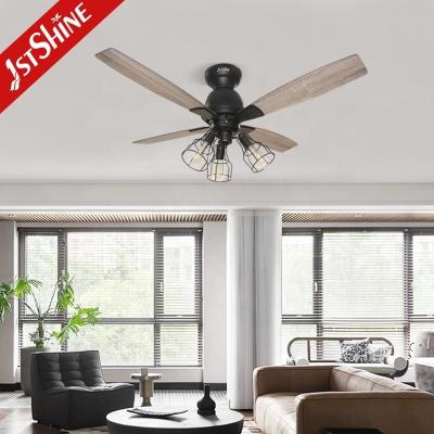 China Pure Copper Motor 1stshine Ceiling Fan Light 5-Speed MDF Blades Ceiling Mounted Fan for sale