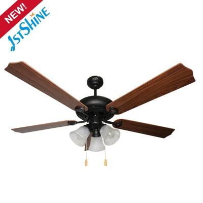 China 52 inch Traditional LED Ceiling Fan with 5 MDF Blades and Lighting Solutions Service for sale