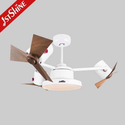 China 2023 Top Seller 360 Degrees Rotating 3 Colors LED Light AC Ceiling Fan for Home Office for sale