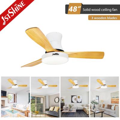 China Low Noise 48 Inch Color Changing Ceiling Fans With Lights And Remote Control for sale