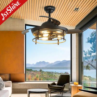 China 42 inches Invisible Blade Ceiling Fan  Farmhouse Style With Light for sale