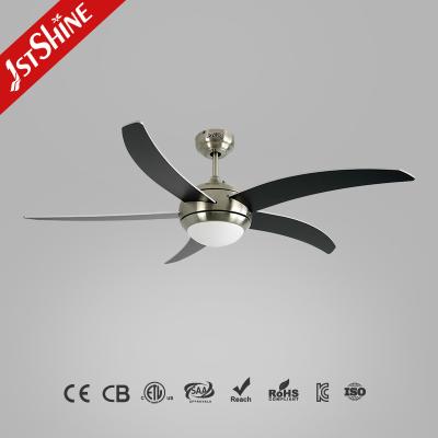 China Indoor 52 Inch Remote Control Modern LED Ceiling Fan 5 Plywood Blades for sale