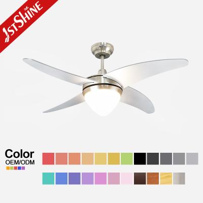 China 4 MDF Blades Modern LED Ceiling Fan Handheld Remote For Living Rooms for sale