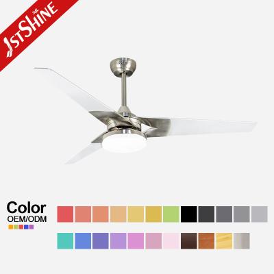 China Plywood Blade Modern LED Ceiling Fan 52 Inch AC Motor Home Using for sale