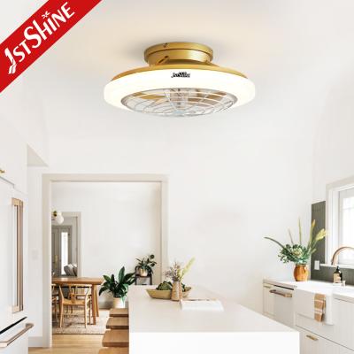 China Indoor Bedroom Ceiling Fan Light Gloden Modern Low Profile Ceiling Fan Light for sale