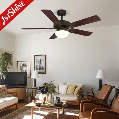 China 52'' Ceiling Fan With Light 6 Speed Remote Control Energy Saving for sale