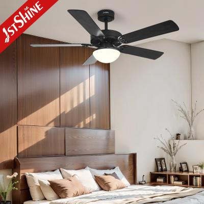 China Black Ceiling Fan With Light Kit Multifunction 6 Speed Wind Speed for sale