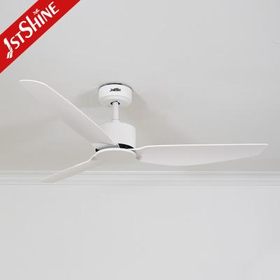 China White 3 ABS Blades Ceiling Fan With Smart Remote Control for sale