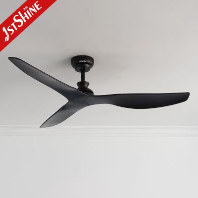 China Black Ceiling Fan Without Light  Modern 6 Speeds Decorative Ceiling Fan for sale