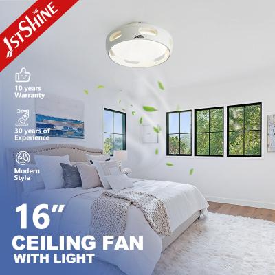 Cina Mini 16 pollici LED ventilatore di soffitto bladeless Bianco Dc Motor Dimming Light in vendita