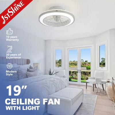 China 6 Speed Choice LED Ceiling Fan with Starry Pattern and 3 Color LED Light Made of Metal for sale