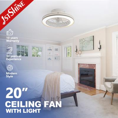 China Low Profile Bedroom Dimmable LED Ceiling Fan With Remote 6 Speed Choice for sale