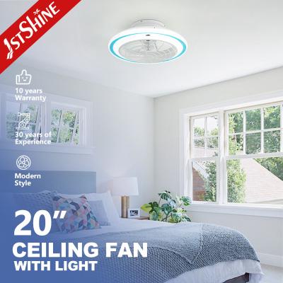 China Flush Mount Ceiling Fan Light For Bedroom Energy Saving DC Motor for sale