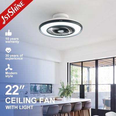 China Smart Remote Control LED Ceiling Fan with Air Ventilation and Metal Plastic Material for sale