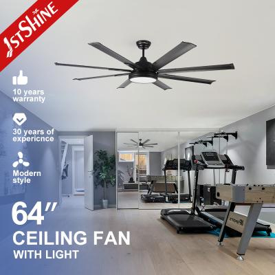 China 64 Inch DC Motor LED Ceiling Fan Light for Exquisite Swimming Pool Ceiling Decoration for sale