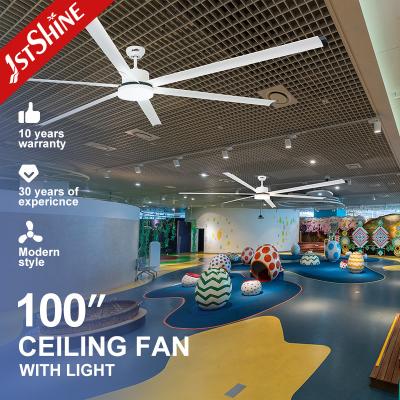 China Large White Color Iron Blades Ceiling Fan with Light and Remote Control Support Dimmer for sale