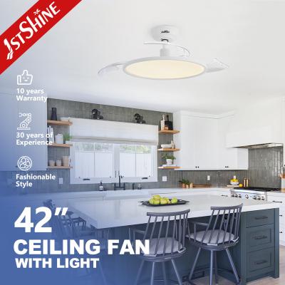 China Ultra-Thin Smart LED Ceiling Fan Light 3 Color Led Light White Modern for sale