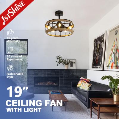 China 1stshine Ceiling Fan with Light Cooling Air Light and Southeast Asian Style Hand Woven for sale