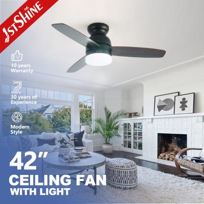 China 42 Inch Modern LED Ceiling Fan Reversible 5 Speed Choice with MDF Blade for sale