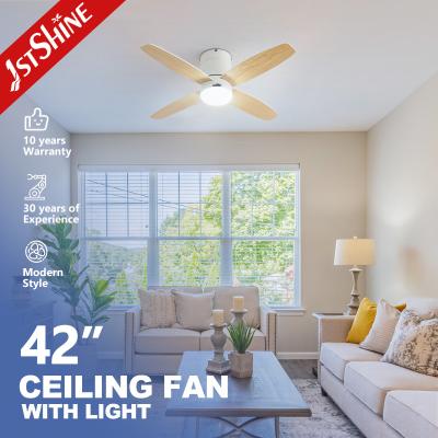 China 2- 1stshine 42 Inches Smart Remote LED Ceiling Fan with 4 Reversible Blades and Motor for sale