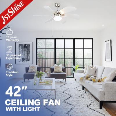 Cina 110-240V/50Hz-60Hz Ventilatore di soffitto decorativo moderno da 42 pollici con luce e telecomando in vendita