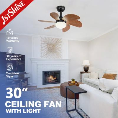 China 1stshine/OEM Logo 6 Blades LED Light Kit Residential BLDC Ceiling Fan with 2- for sale