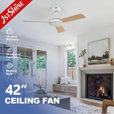 China App-Controlled Reversible Motor Ceiling Fan with Remote Control and White MDF Blades for sale