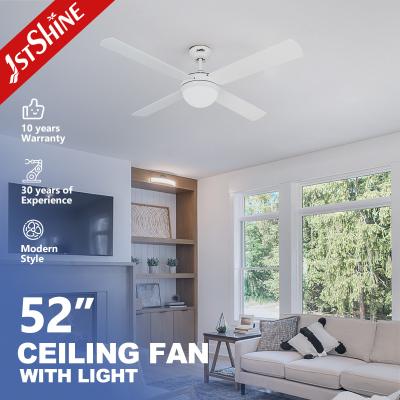 China Lower Noise 23W DC Motor Modern Decorative Ceiling Fan with LED Light and Remote 10- for sale